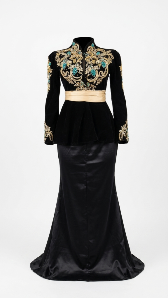 Karakou Sofia Noir - Jupe Sirène